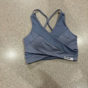Gymshark Blue Sports Bra in Small